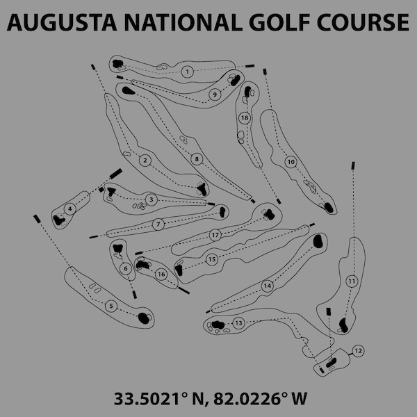 Augusta National Golf Course - PNG/SVG - Digital Art