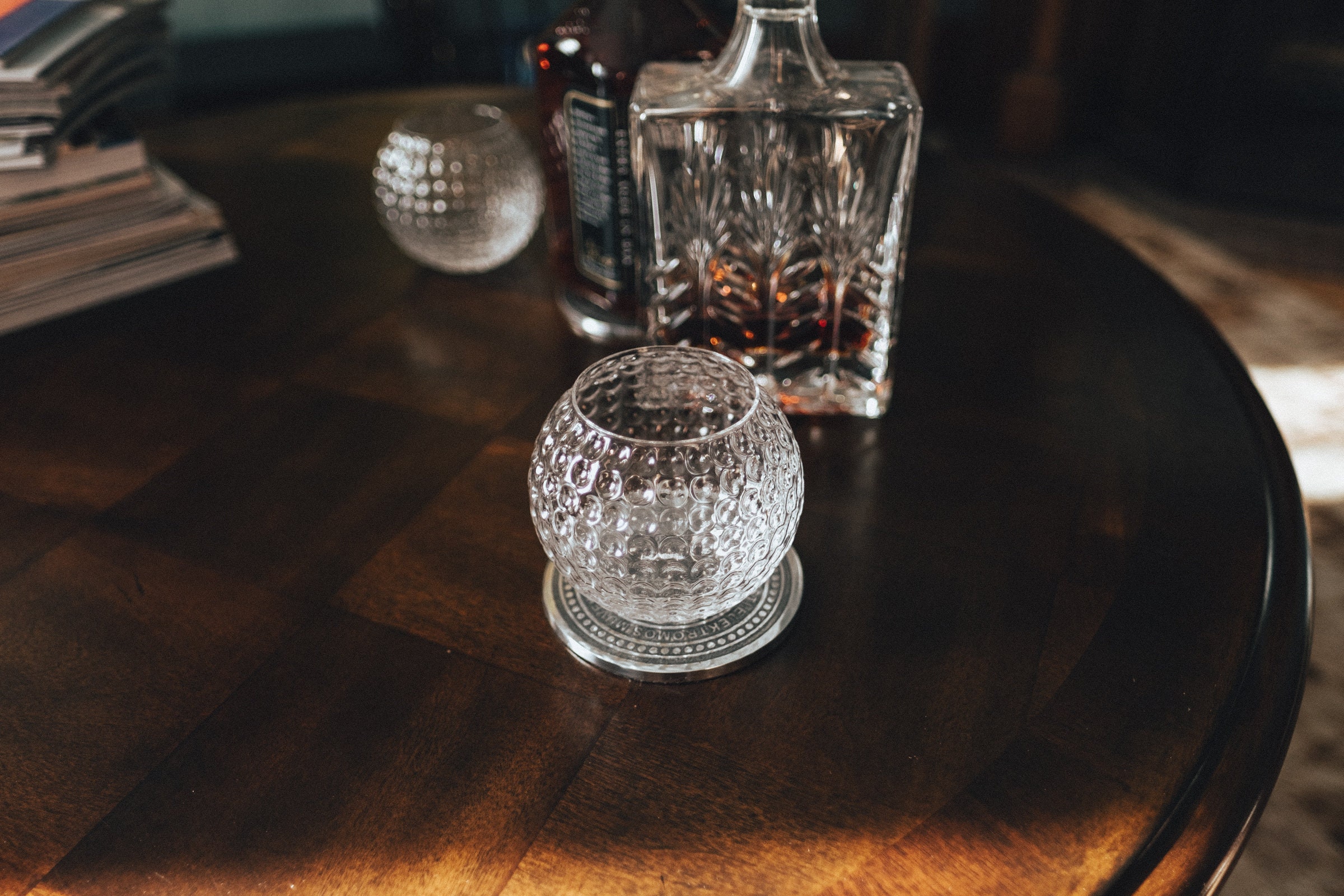 Golf Ball Whiskey Glass, Rock Glass, Bourbon Glass, Groomsmen Gift or Golf Gift | Whiskey Glasses | Golf Gifts for men