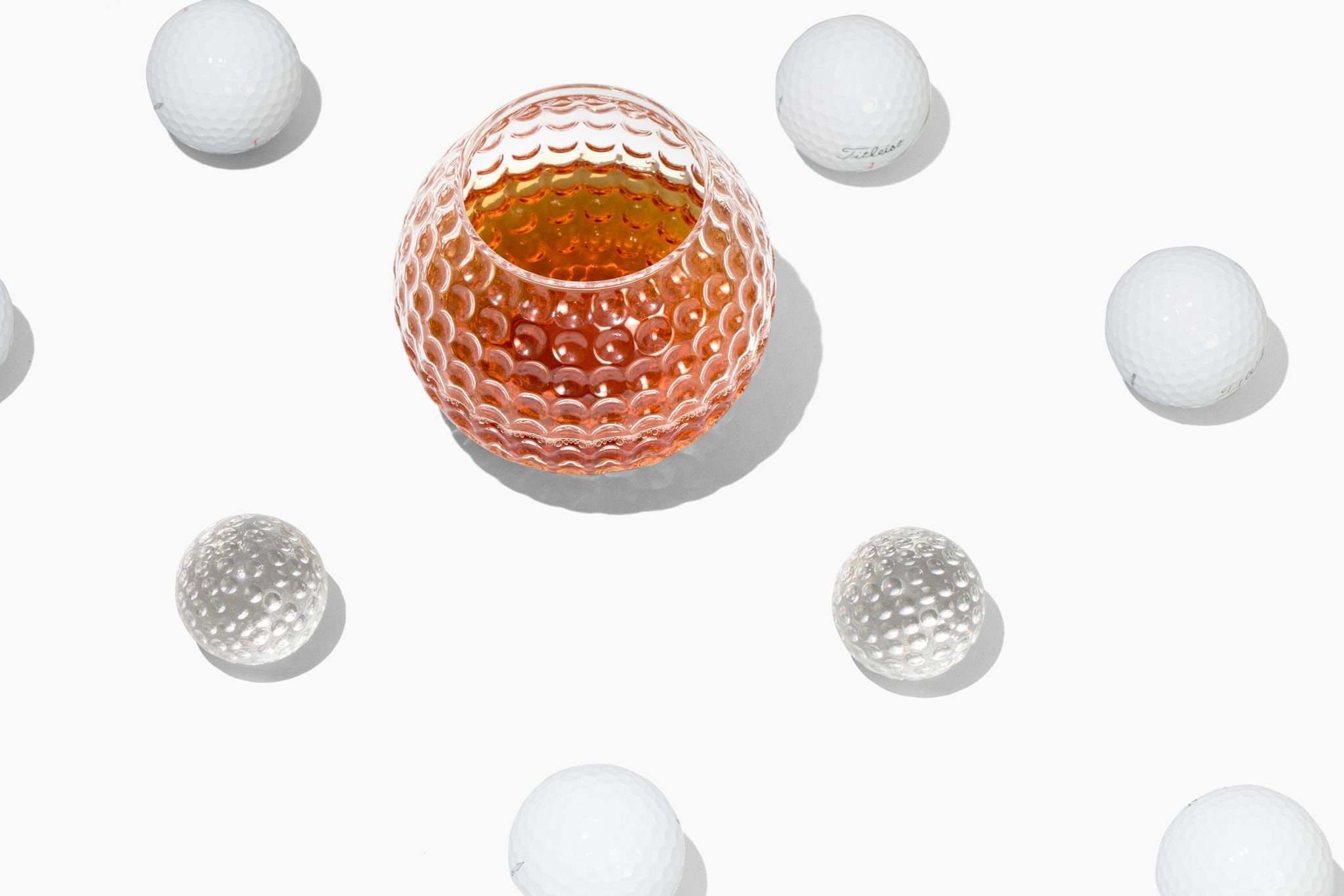 Golf Ball Whiskey Chillers and Whiskey Glass Glass Whiskey Stones for  Chilling Vodka, Whiskey, Scotch, and Wine 