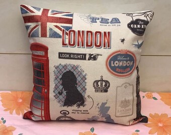 Union Jack Pillow Case Etsy
