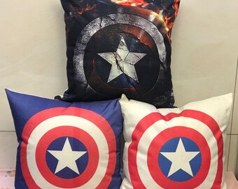 Captain america pillow | Etsy Pillow Cases Captain America Throw