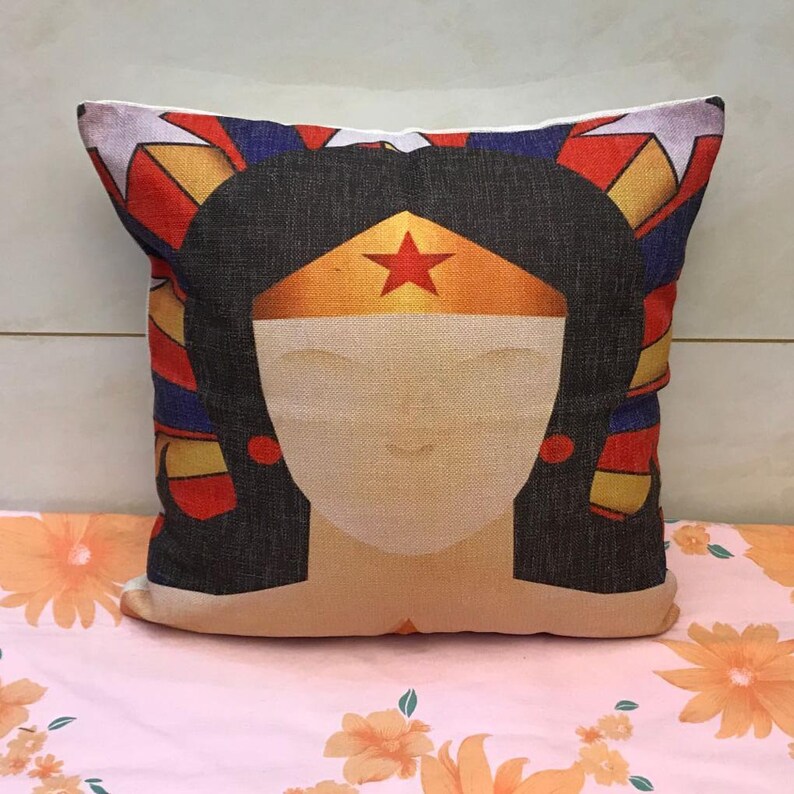 cartoon creative spiderman Wonder woman Captain America batman throw pillow case pillowcase cushion cover Superman pillow cover