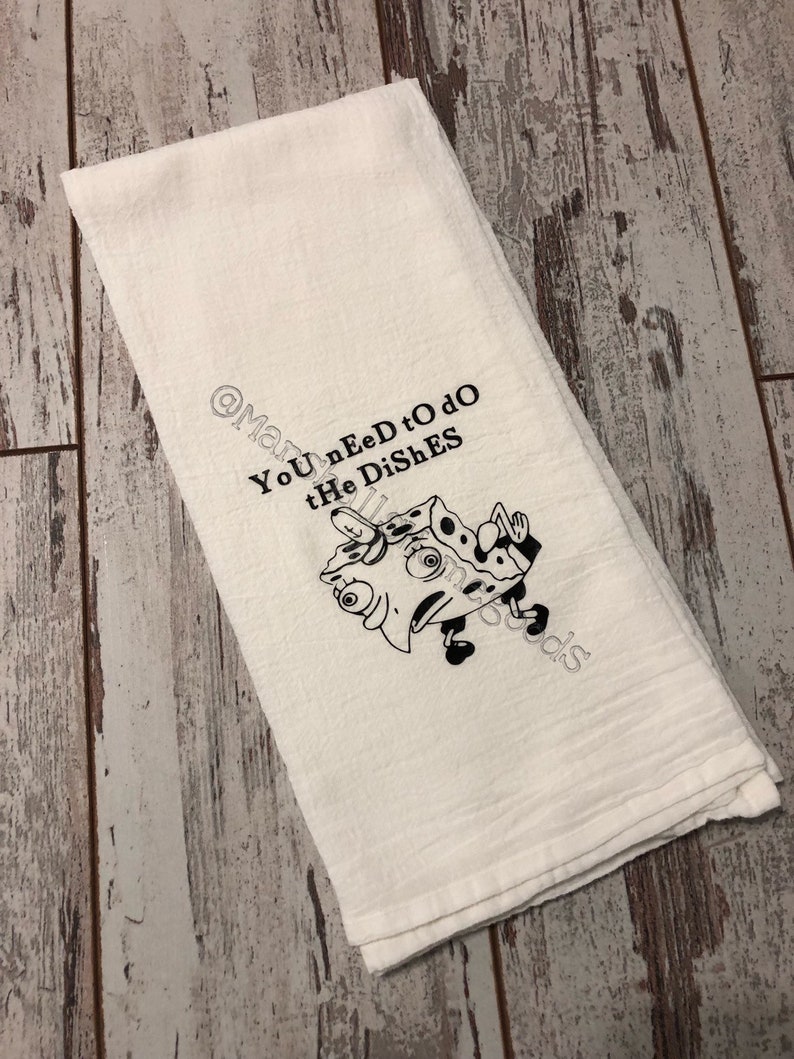 Spongebob meme decorative towel free shipping Etsy