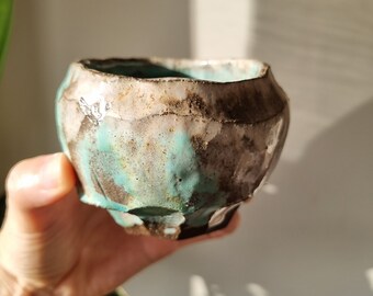 Ceramic Japanese Cup Traditional Asian Matcha Chawan/ Handmade Espresso Cup / Handmade Latte Cup/ Coffee Mug/Turkish Coffee Mug