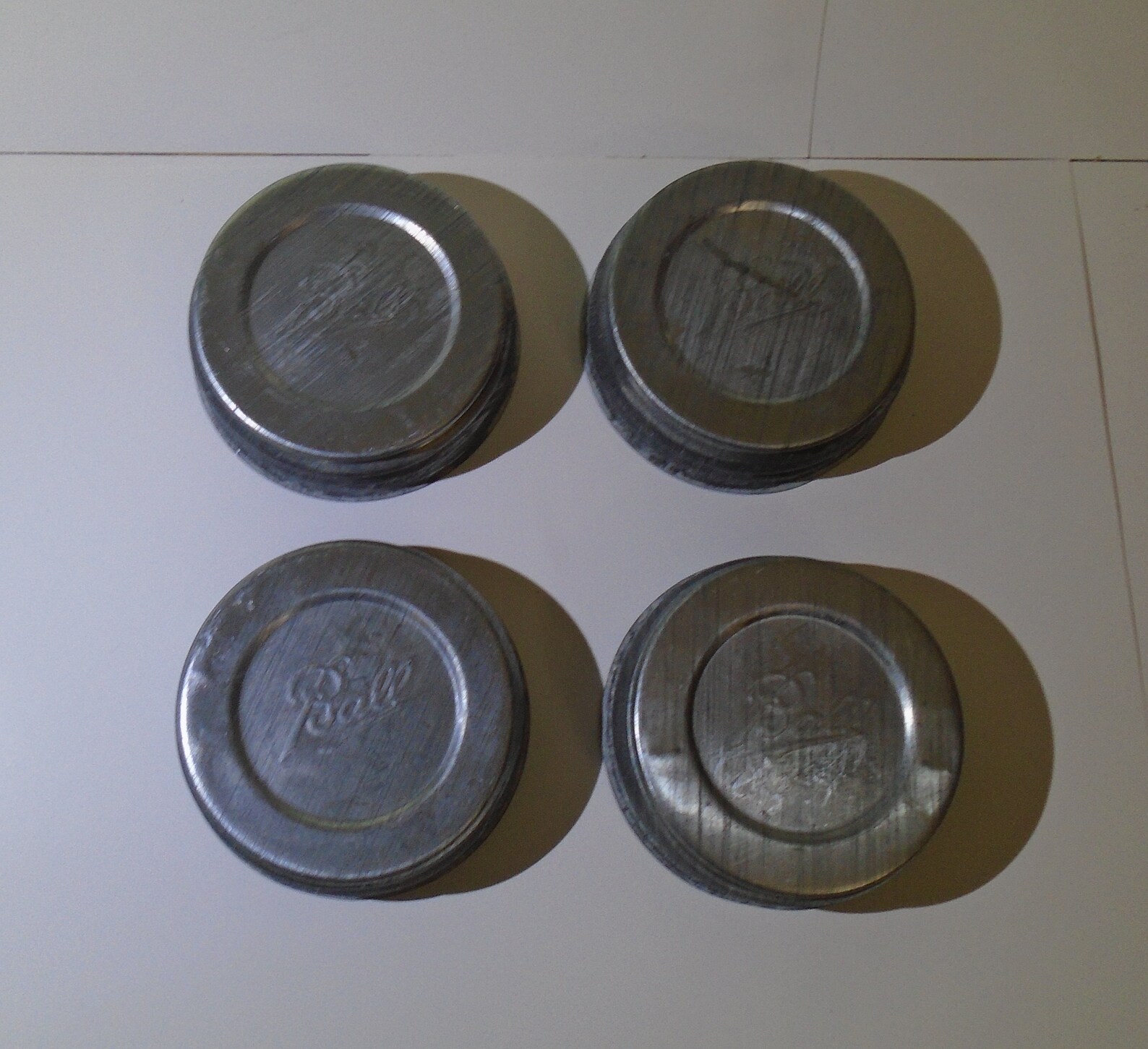 4 Original Ball Mason Zinc Caps Canning Lids NOS w/Porcelain Etsy