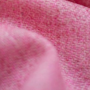 Harris Tweed Fabric Plain Pink Fleck Wool Upholstery Grade 30,000 rubs - multi purpose tweed