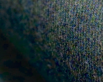 Harris Tweed Fabric Teal Mix Suitable for all upholstery and clothing. High Abrasion Resistance 30,000+