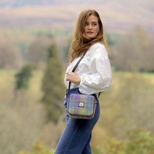 Harris Tweed Almond Square Mini Handbag