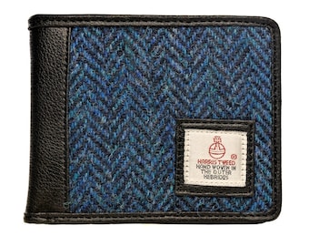 Maccessori Tri-Fold Wallet Coin Pocket with Harris Tweed