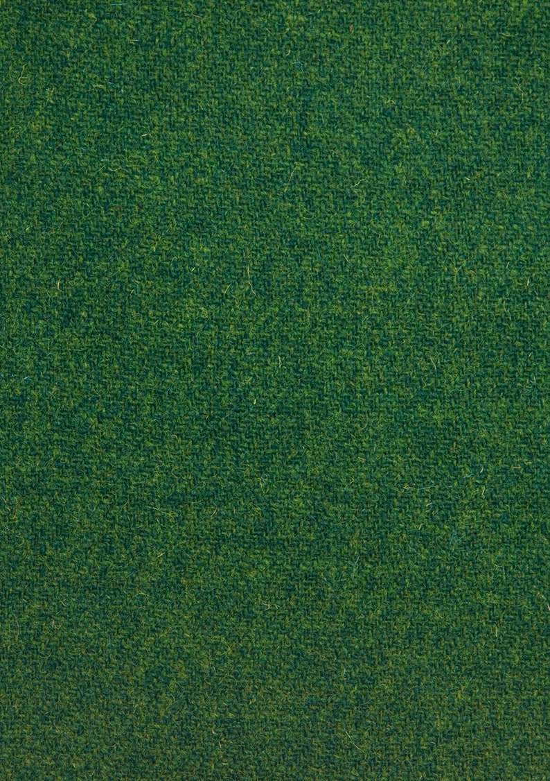 Harris Tweed Emerald Green Suitable for all upholstery and clothing. High Abrasion Resistance 30,000+ image 2