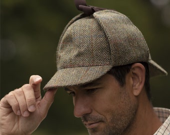 Chapeau de traqueur de chevreuil Sherlock Harris en tweed