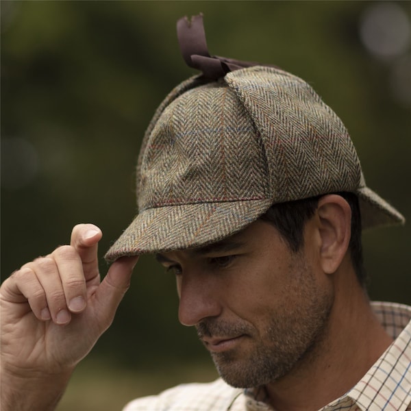 Chapeau Deerstalker Vintage - Taille 55 - Marron - Style Chasseur Pour Femme