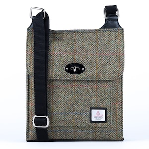 Maccessori Satchel Bag with Harris Tweed