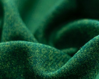 Harris Tweed Emerald Green Suitable for all upholstery and clothing. High Abrasion Resistance 30,000+