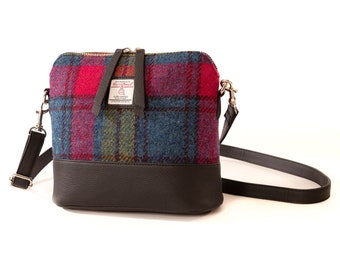 Maccessori Square Shoulder Bag with Harris Tweed