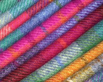 Tissu de KIT d'abat-jour en tweed Harris uniquement pour s'adapter aux tailles 15cm 20cm 25cm 30cm 40cm pour les besoins artisanat Dannells étiquette incluse
