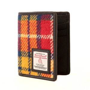 Maccessori Slim Bi-Fold Brieftasche mit Harris Tweed