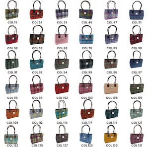 Harris Tweed Cassley Classic Handtasche - 28 Farb-Tweeds erhältlich