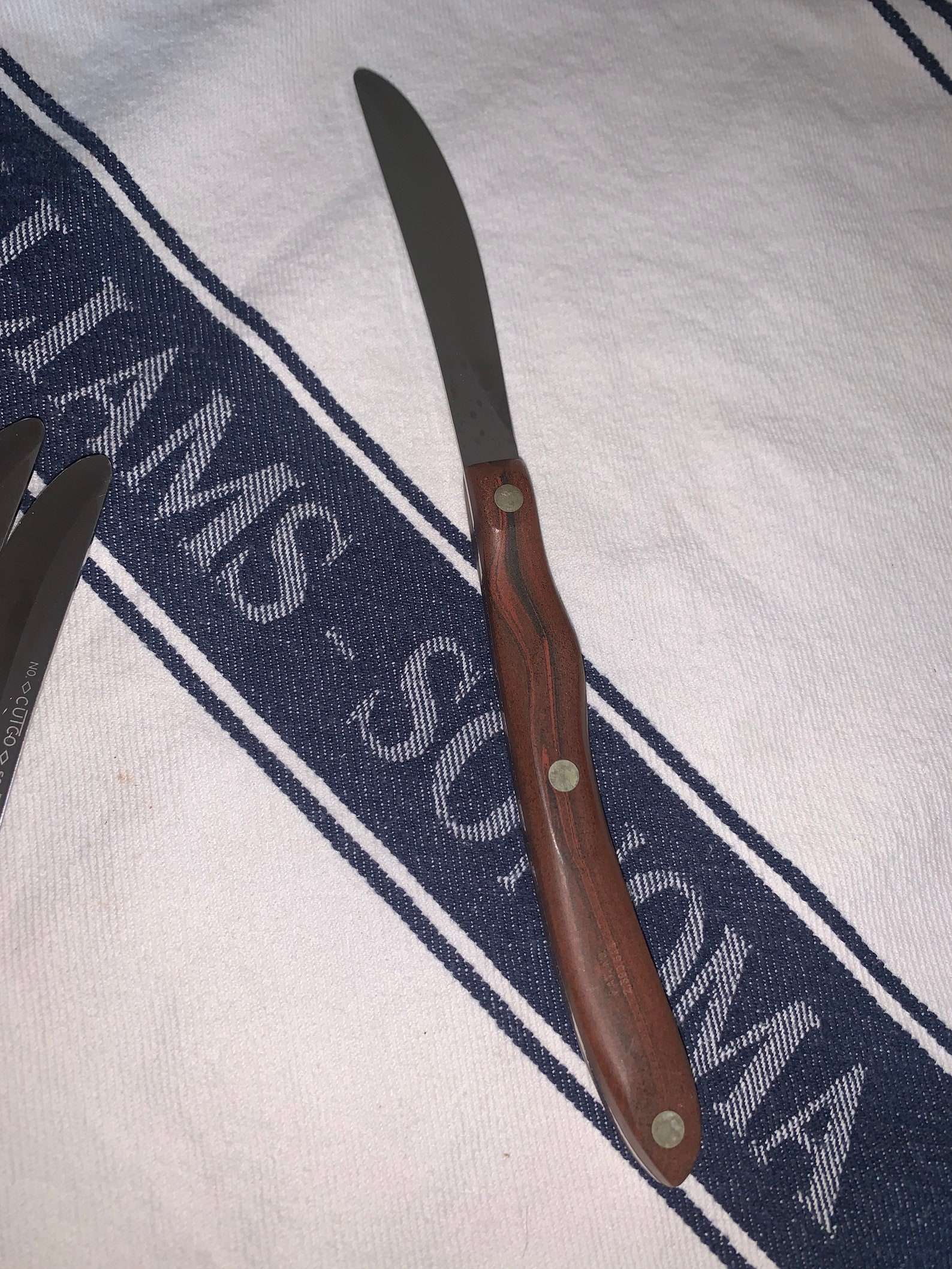 Set of 8 Vintage Cutco 59 Straight Edge Table Knives Etsy