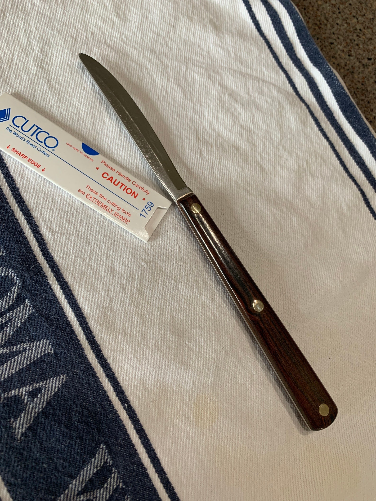 CUTCO 47 Table Steak Knife Straight Edge Classic Handle Etsy