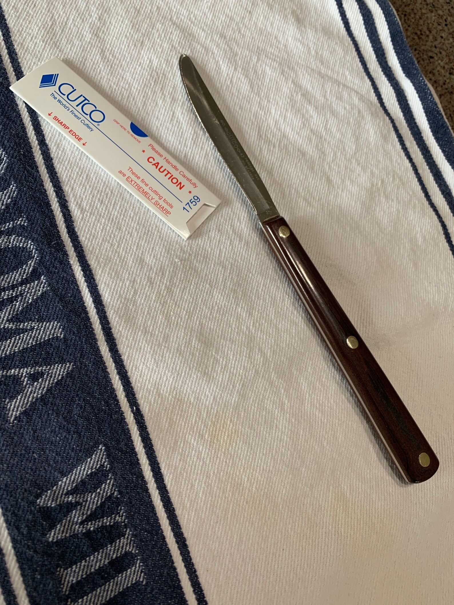 CUTCO 47 Table Steak Knife Straight Edge Classic Handle Etsy