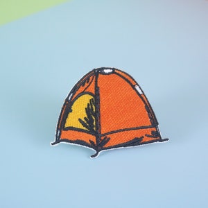 tent patch, camping patch, iron on patch/embroidered patch/funny patch/applique/sew on patch