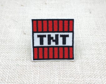 TNT Pixel Iron-On Patch:Game Style Embroidered Applique