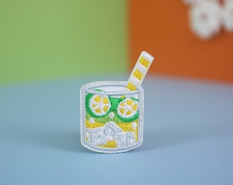 Naszywka haftowana Lemonade: aplikacja do prasowania z motywem napojów
