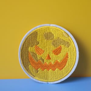 pumpkin Jack-O&#39;-Lantern Halloween spooky  decor iron on patch/embroidered patch/funny patch/applique/sew on patch