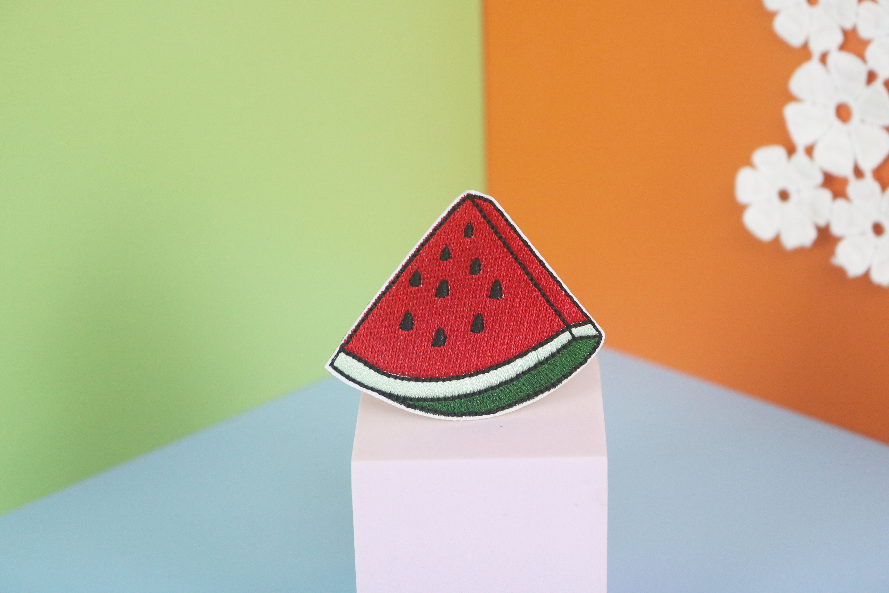 delicious watermelon patch, iron on patch/embroidered patch/funny patch/applique/sew on patch