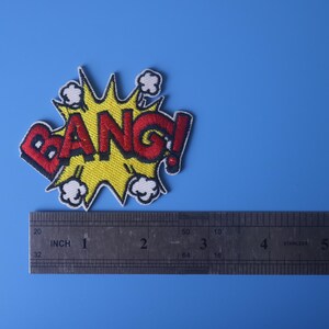 BANG! Comic Book Style Iron on Patch - Pop Art Applique - Etsy