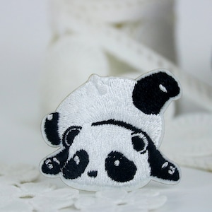 fallender Panda Aufnäher/Patch/Flicken zum aufnähen!