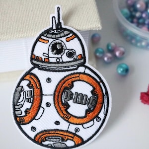 BB8 patch, Star wars patch, iron on patch/embroidered patch/funny patch/applique/sew on patch