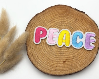 Naszywka haftowana Rainbow Peace do prasowania
