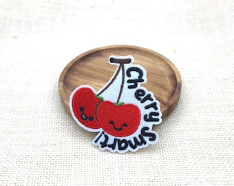 Cherry Embroidered Iron On Patch - Applique