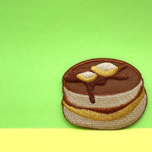 Pancake Stack Aufnäher zum aufbügeln/ Aufnäher zum aufbügeln/ Aufnäher zum aufnähen