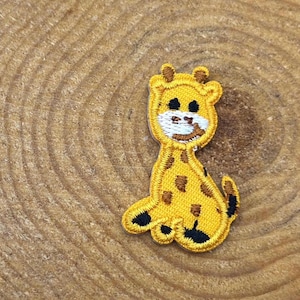 Tiny Giraffe Embroidered Iron-On Applique Patch