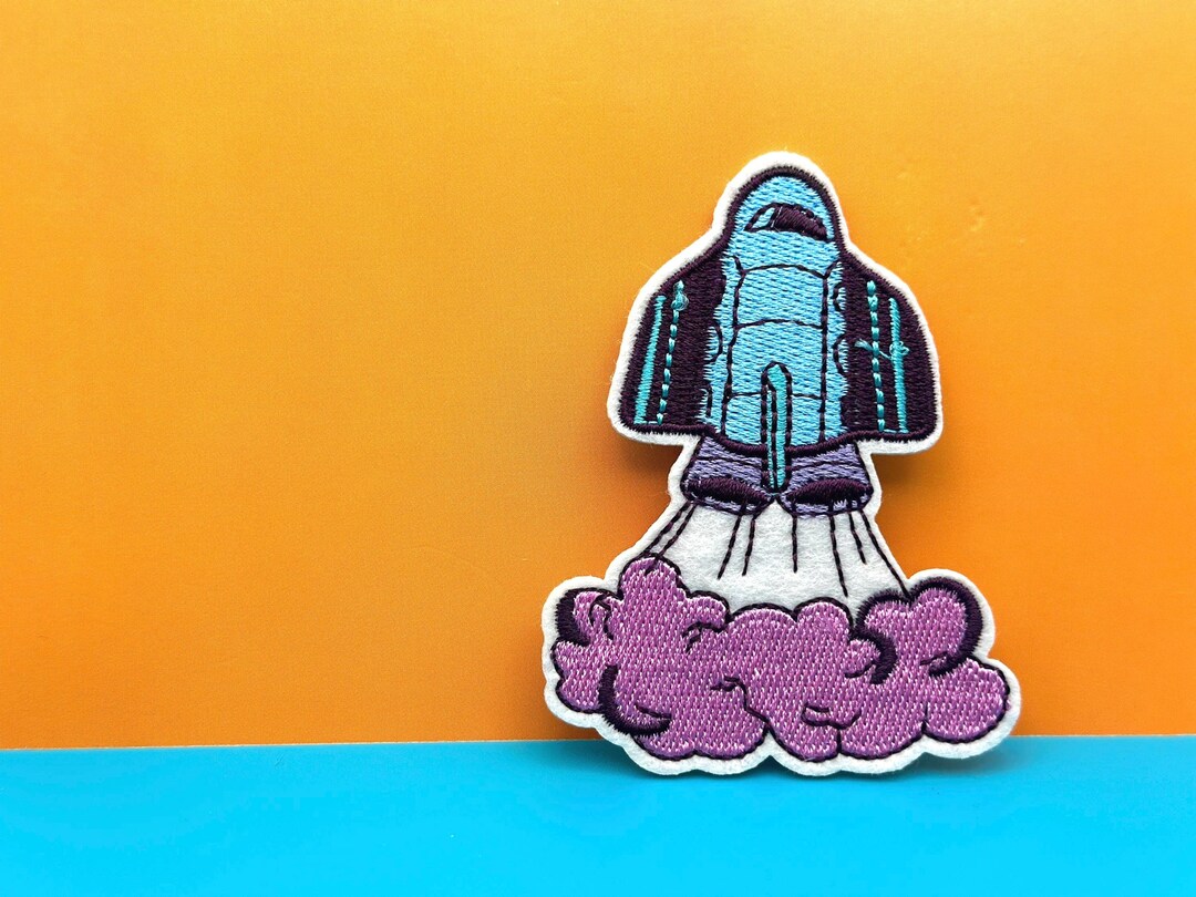 Rocket Patch, Spacecraft Patch, Iron on Patch/embroidered Patch/funny ...