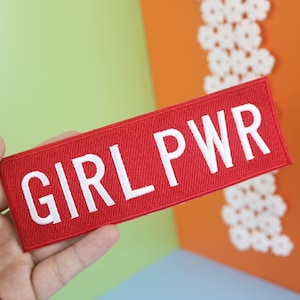 Girl Power Embroidered Iron-On Patch