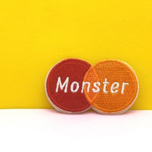 Monster Funny Parody iron on patch/embroidered patch/funny patch/applique/sew on patch for hat/DIY projects