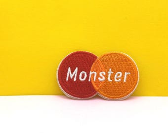 Parche termoadhesivo bordado de parodia de monstruo: aplicación divertida DIY