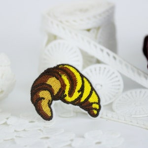 Croissant Aufnäher: Gesticktes Bügelbild