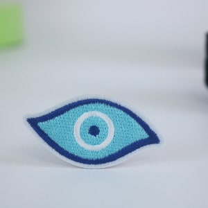 eye patch, blue eye patch, iron on patch/embroidered patch/funny patch/applique/sew on patch