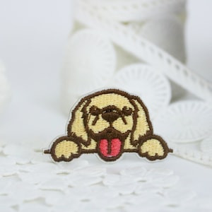 Labrador patch, dog patch, puppy, iron on patch/embroidered patch/funny patch/applique/sew on patch