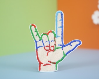 I ♥you バッヂ Red Heart Cross Stitch Pattern I Love You - Etsy