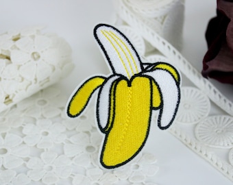 banana patch, fruit patch, iron on patch/embroidered patch/funny patch/applique/sew on patch