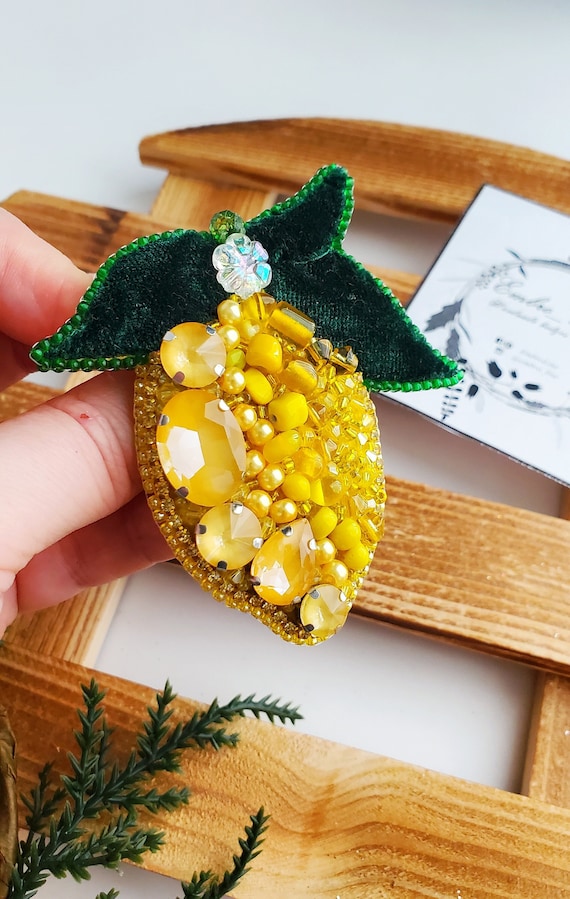 Fruit brooch sale