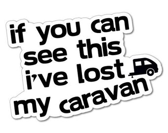Helemaal droog Puur Aankondiging Caravan Stickers | Etsy
