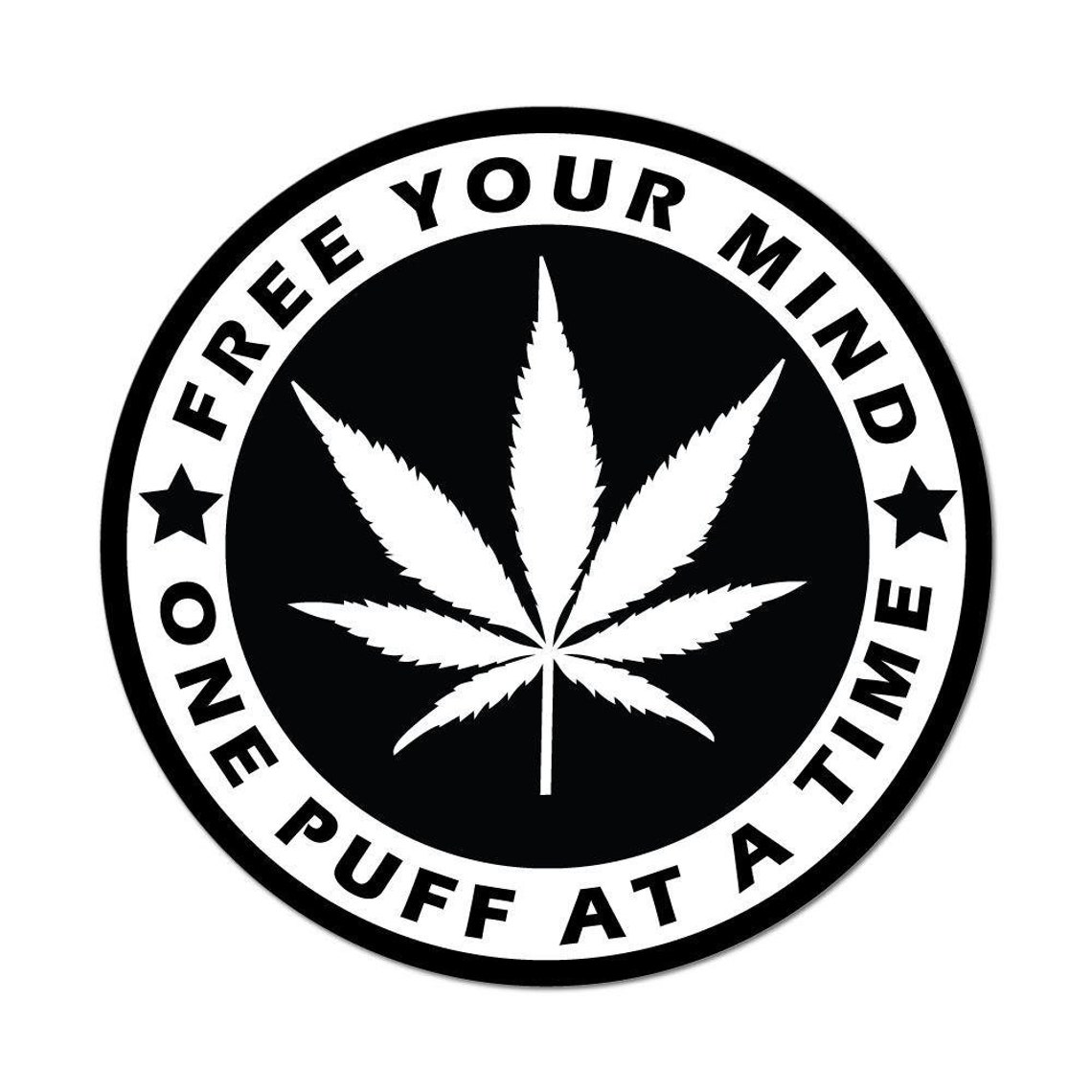 Marijuana Weed High Hippie Laptop Car Sticker Decal Legalize Etsy