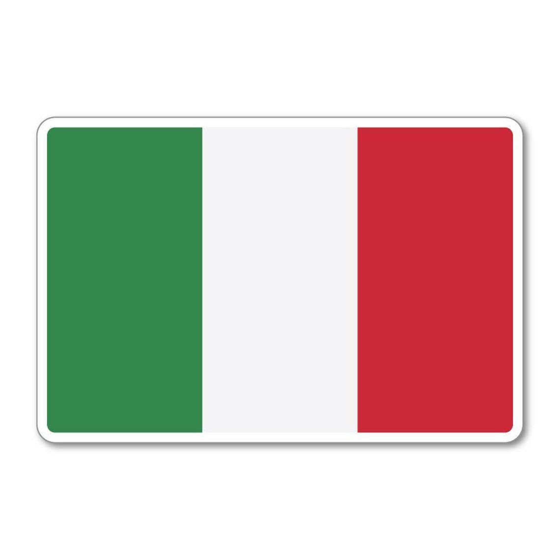 Italian Flag Sticker Decal Vintage Waterproof Luggage World - Etsy